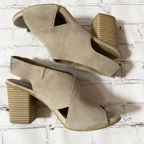 Kenneth Cole Reaction Open Toe Comfort Heels 8.5 - Picture 6 of 8